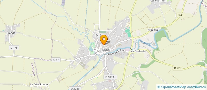 localisation de l'entreprise MADAME LAURINE JIMENEZ à MARINGUES