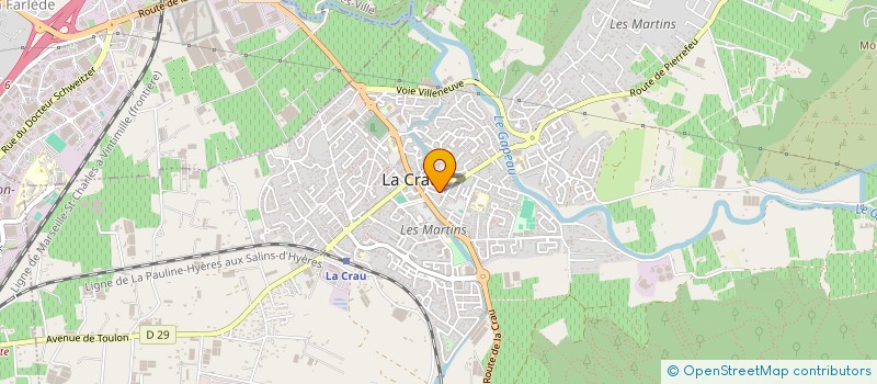 localisation de l'entreprise MADAME LAURINE KERGROACH  LA CRAU