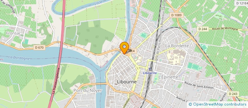 localisation de l'entreprise MADAME LAURINE KOUAKOU à LIBOURNE