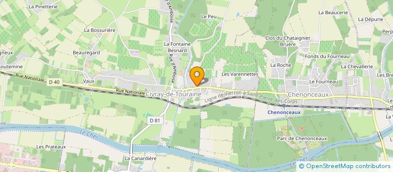 localisation de l'entreprise MADAME LAURINE LACORDAIS  CIVRAY-DE-TOURAINE