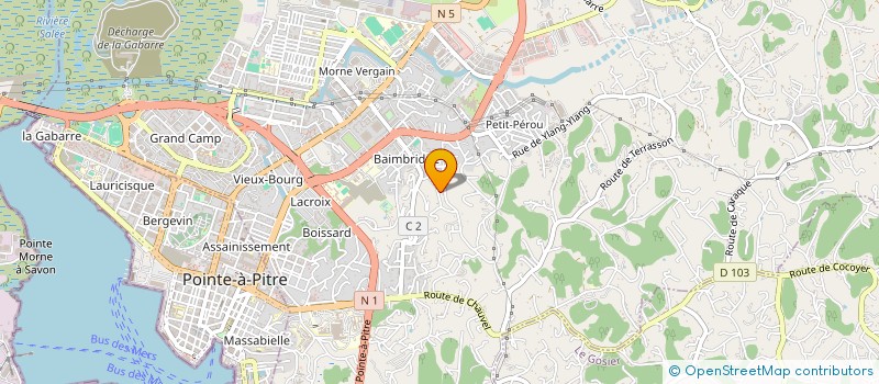localisation de l'entreprise MADAME LAURINE LALANDE à LES ABYMES