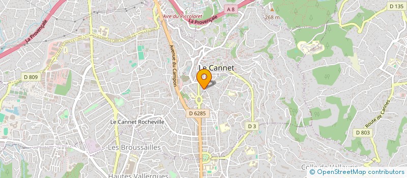 localisation de l'entreprise MADAME LAURINE LE COURTOIS à LE CANNET