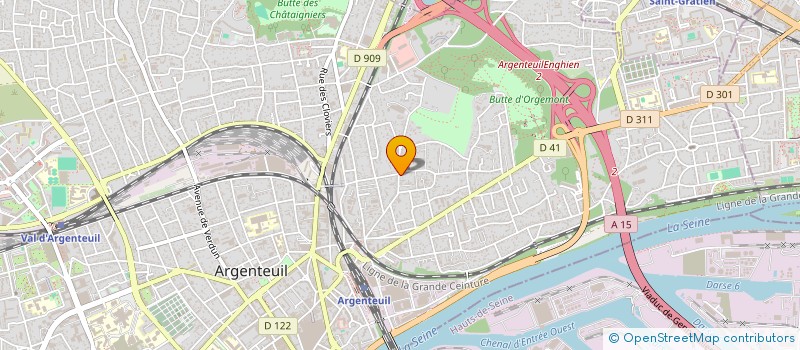 localisation de l'entreprise MADAME LAURINE LE GALL  ARGENTEUIL