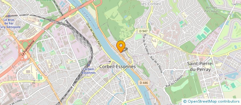 localisation de l'entreprise MADAME LAURINE LEFEBVRE à CORBEIL-ESSONNES