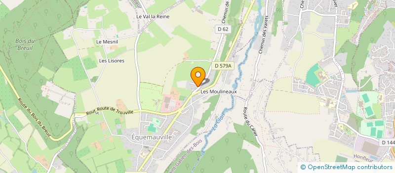 localisation de l'entreprise MADAME LAURINE LEMOINE  EQUEMAUVILLE