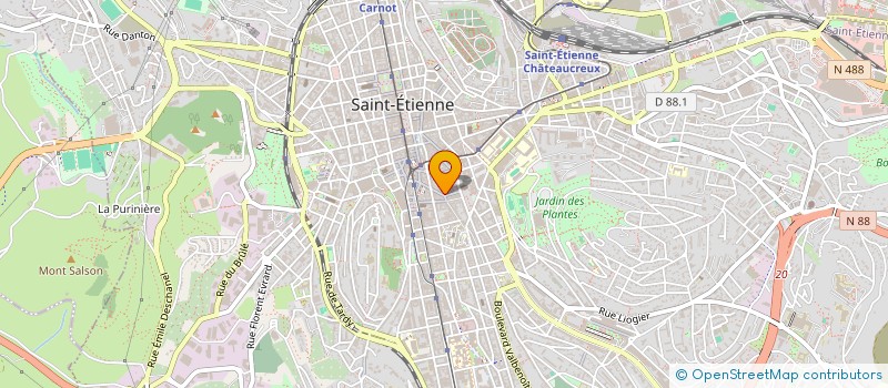 localisation de l'entreprise MADAME LAURINE LEYDIER  SAINT-ETIENNE