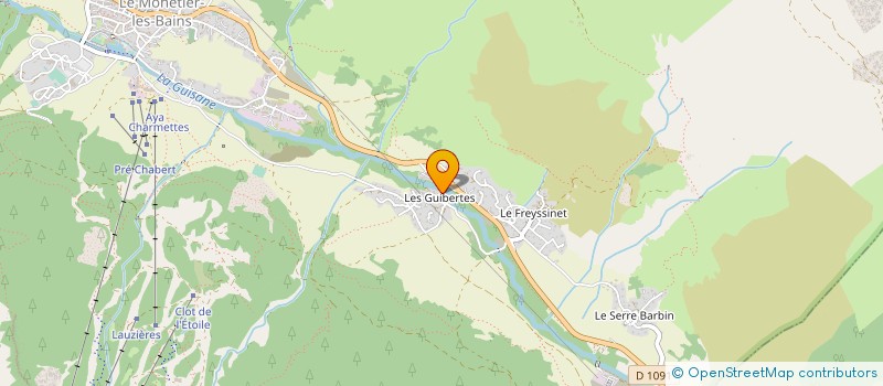 localisation de l'entreprise MADAME LAURINE MARIN à LE MONETIER-LES-BAINS