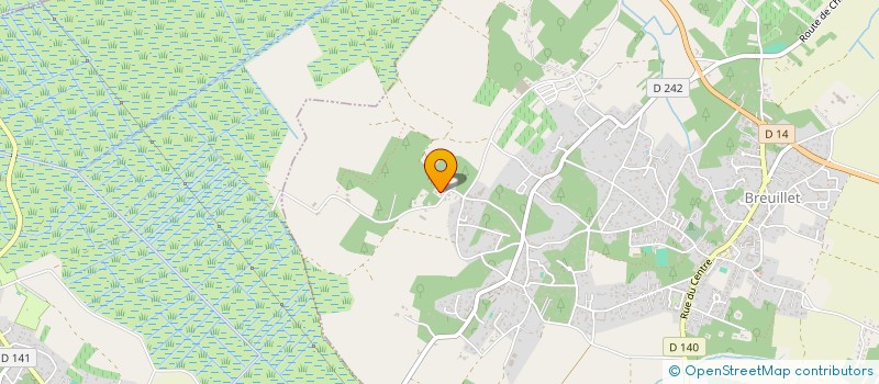 localisation de l'entreprise MADAME LAURINE MARTIN  BREUILLET