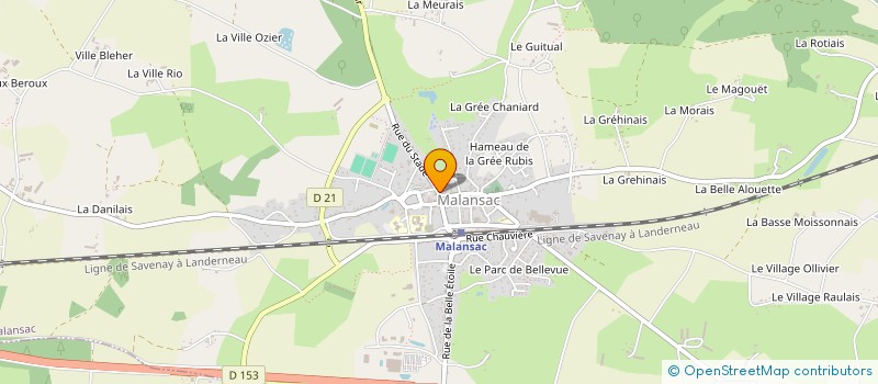 localisation de l'entreprise MADAME LAURINE MATHURIN  MALANSAC