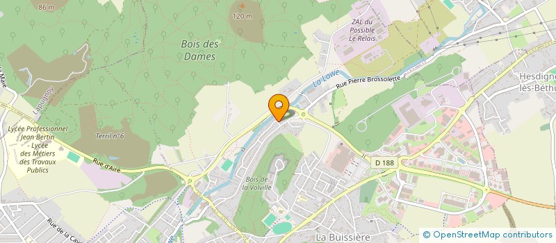localisation de l'entreprise MADAME LAURINE MILVILLE à BRUAY-LA-BUISSIERE
