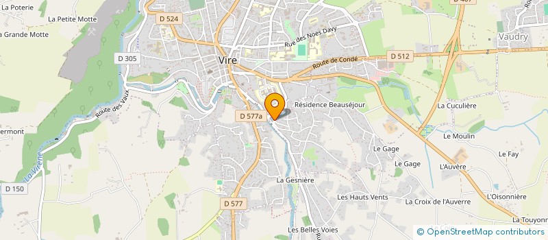 localisation de l'entreprise MADAME LAURINE MIRAGLIESE  VIRE-NORMANDIE