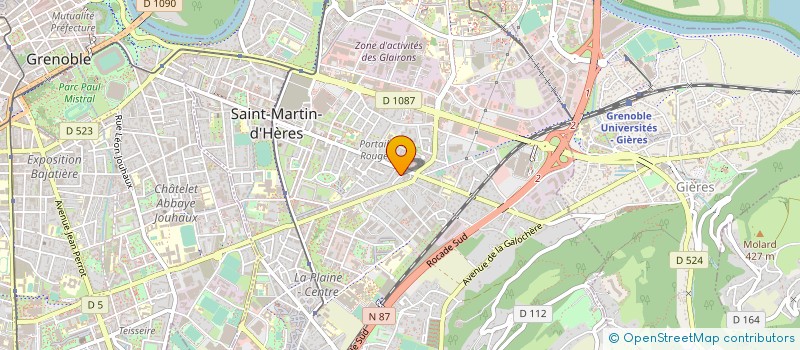 localisation de l'entreprise MADAME LAURINE MONNERET à SAINT-MARTIN-D'HERES