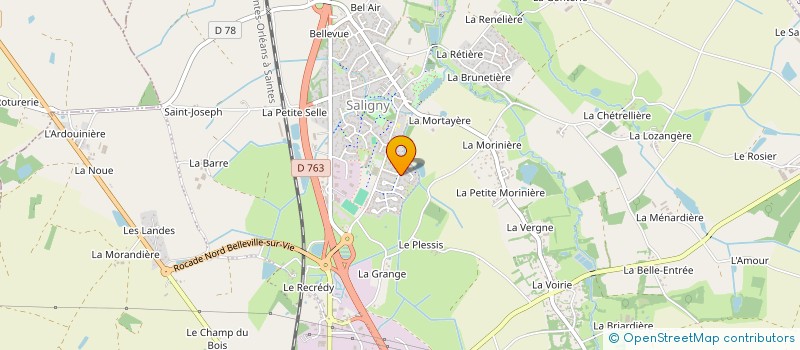 localisation de l'entreprise MADAME LAURINE MONTEIRO  BELLEVIGNY