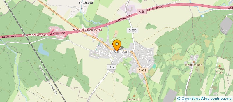 localisation de l'entreprise MADAME LAURINE MOREL  SAMPANS