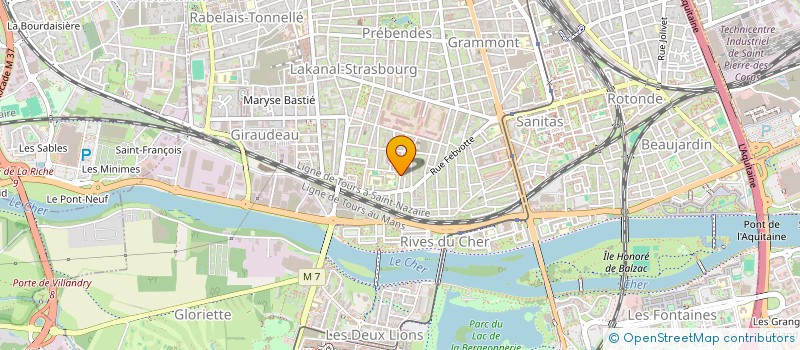 localisation de l'entreprise MADAME LAURINE NOBLET  TOURS