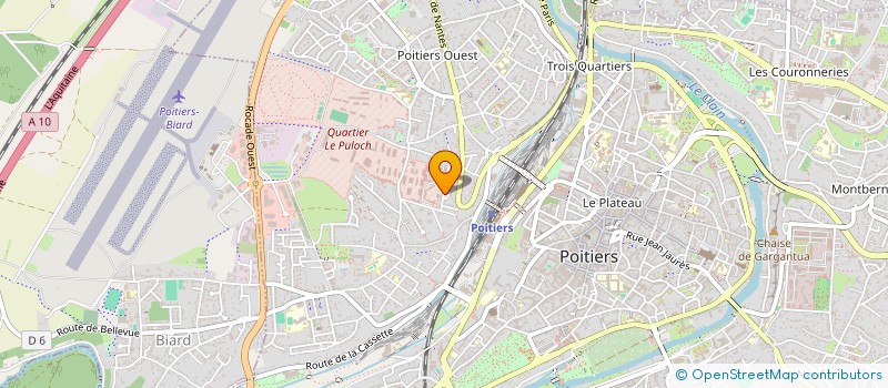 localisation de l'entreprise MADAME LAURINE PENAUD  POITIERS