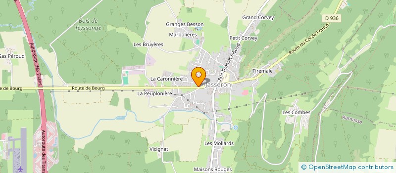 localisation de l'entreprise MADAME LAURINE PERRET  JASSERON