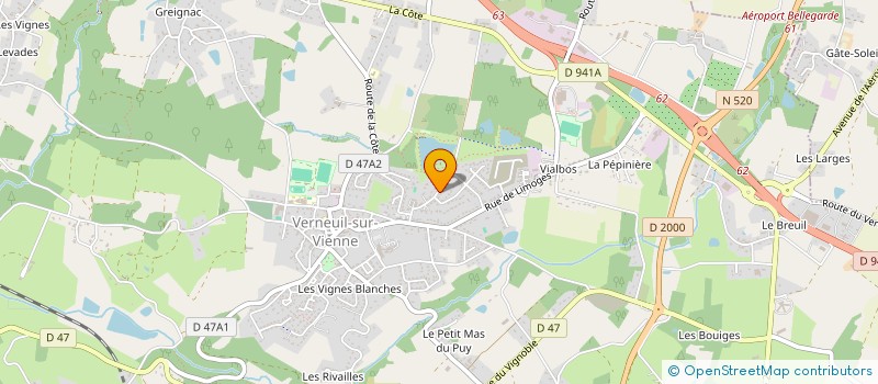 localisation de l'entreprise MADAME LAURINE PERUCAUD  VERNEUIL-SUR-VIENNE