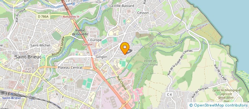 localisation de l'entreprise MADAME LAURINE PIGNARD  SAINT-BRIEUC