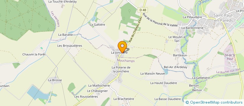 localisation de l'entreprise MADAME LAURINE POIRIER  LES HERBIERS