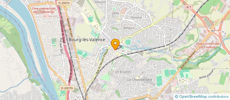 localisation de l'entreprise MADAME LAURINE POUGET à BOURG-LES-VALENCE