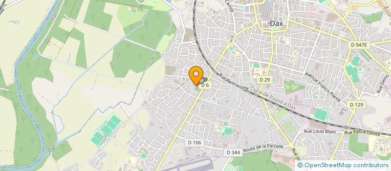 localisation de l'entreprise MADAME LAURINE PRAT à DAX