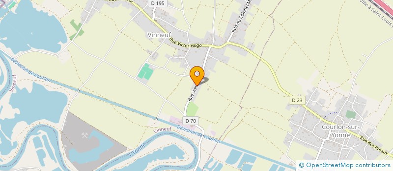 localisation de l'entreprise MADAME LAURINE QUENTIN  VINNEUF