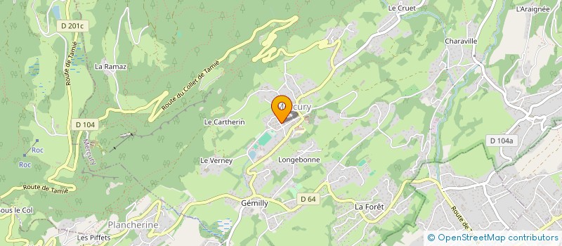 localisation de l'entreprise MADAME LAURINE REY  ALBERTVILLE