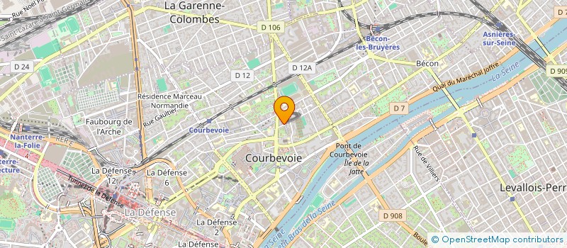 localisation de l'entreprise MADAME LAURINE RINCKEL-DABOVILLE à COURBEVOIE