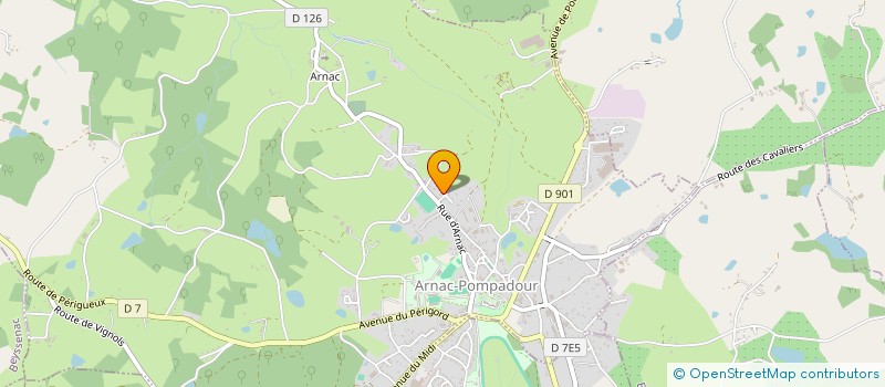 localisation de l'entreprise MADAME LAURINE ROUBINET  ARNAC-POMPADOUR