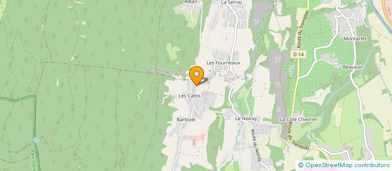 localisation de l'entreprise MADAME LAURINE ROULET  LA MOTTE-SERVOLEX