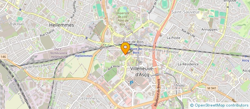 localisation de l'entreprise MADAME LAURINE SAINT-JEAN  VILLENEUVE-D'ASCQ