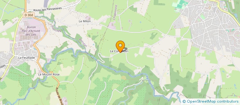 localisation de l'entreprise MADAME LAURINE SERAILLE  CHAPONOST