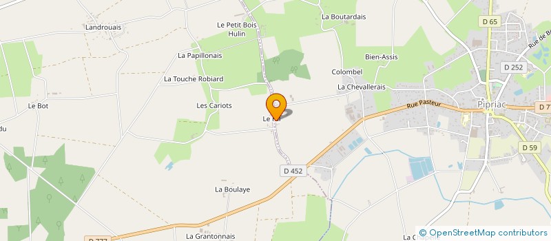 localisation de l'entreprise MADAME LAURINE SEUBILLE  PIPRIAC