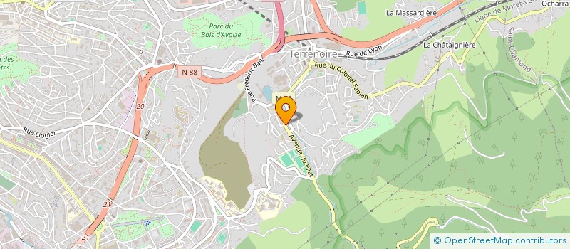 localisation de l'entreprise MADAME LAURINE TEBIB  SAINT-ETIENNE