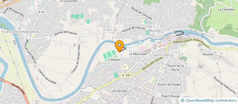 localisation de l'entreprise MADAME LAURINE TETARD  SAINT-JUERY