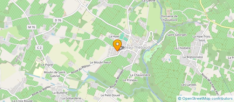 localisation de l'entreprise MADAME LAURINE TREHIN  CHATEAU-THEBAUD