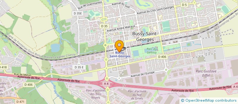 localisation de l'entreprise MADAME LAURINE VERNIER  BUSSY-SAINT-GEORGES