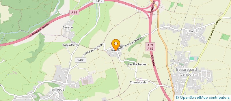 localisation de l'entreprise MADAME LAURINE VEYRAT  BEAUREGARD-VENDON