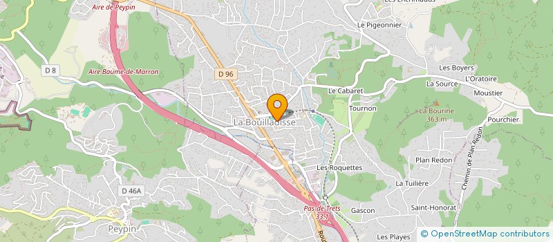 localisation de l'entreprise MADAME LAURINE VICTORNI  LA BOUILLADISSE