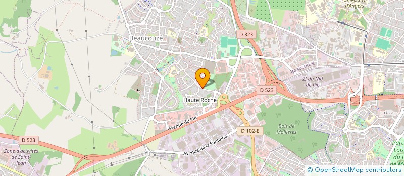 localisation de l'entreprise MADAME LAURY-ANN BOUET  BEAUCOUZE