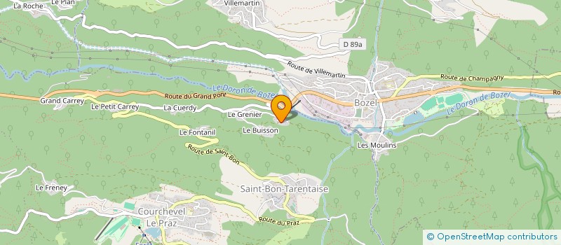 localisation de l'entreprise MADAME LAURY-ANNE GRANDJEAN à COURCHEVEL