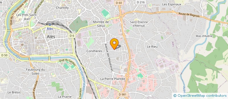 localisation de l'entreprise MADAME LAURY BOUZIGE  ALES