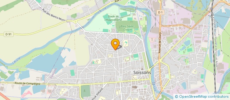 localisation de l'entreprise MADAME LAURY CARETTE  SOISSONS