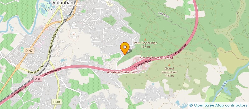 localisation de l'entreprise MADAME LAURY COLUS  VIDAUBAN