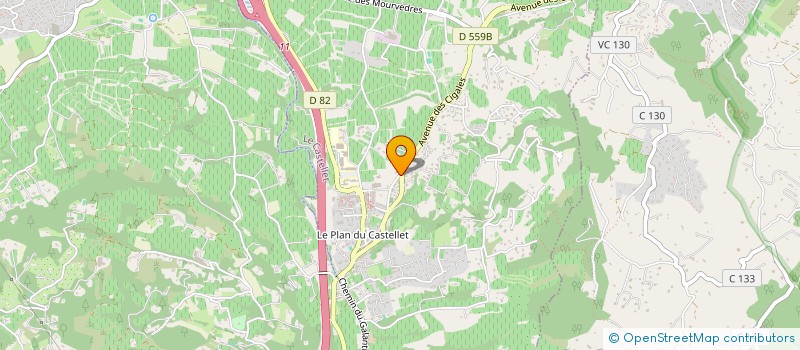 localisation de l'entreprise MADAME LAURY COULLET  LE CASTELLET