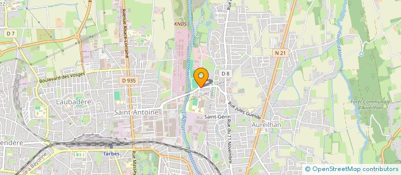 localisation de l'entreprise MADAME LAURY DANGLETERRE  AUREILHAN