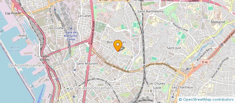 localisation de l'entreprise MADAME LAURY DE JESUS  MARSEILLE