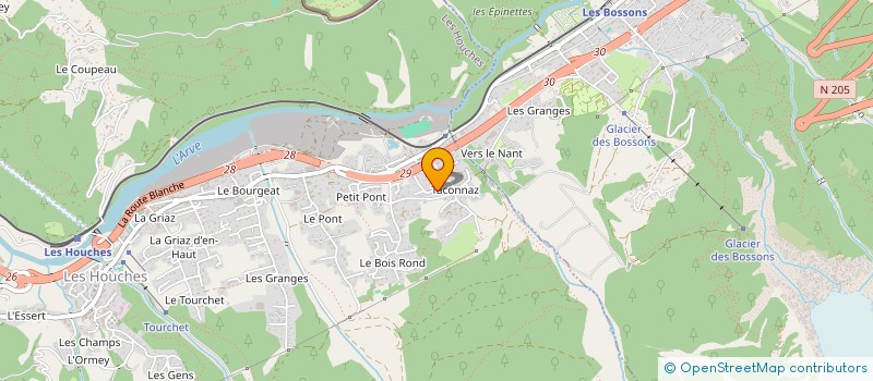 localisation de l'entreprise MADAME LAURY GRANGET  LES HOUCHES