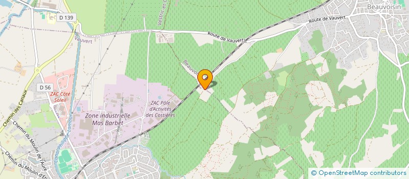 localisation de l'entreprise MADAME LAURY HUDRY  VAUVERT